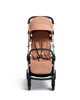 عربة أطفال ايرو وردي مع مجموعة مقعد عربة أطفال لحديثي الولادة أسود image number 7